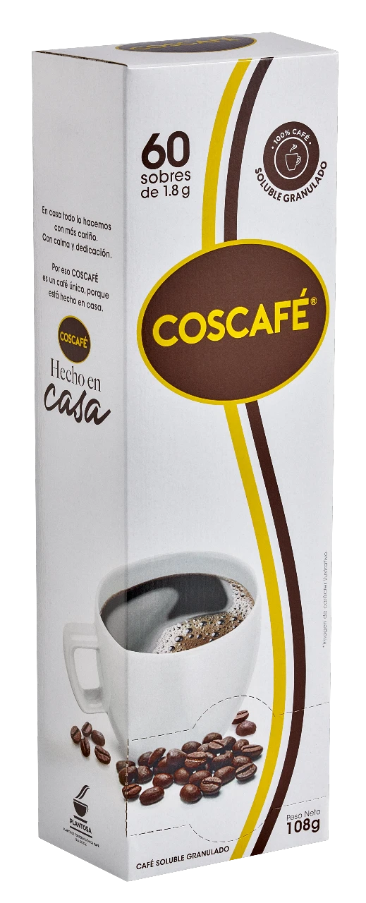 Coscafé dispensador 60 sobres granulado 1.8g