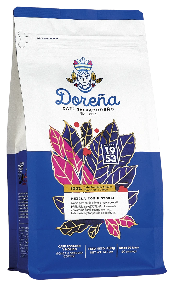 Empaque de la nueva imagen de Café Doreña
